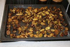 Potato Melanzani Wedges, fertig gebraten